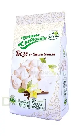 Безе без сахара Умные сладости Ваниль 70гр. в Саратове