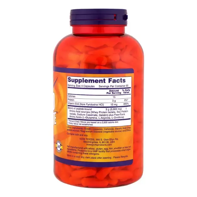 Витамины NOW Полный комплекс незаменимых аминокислот, 2,8 гр,120 шт в Саратове