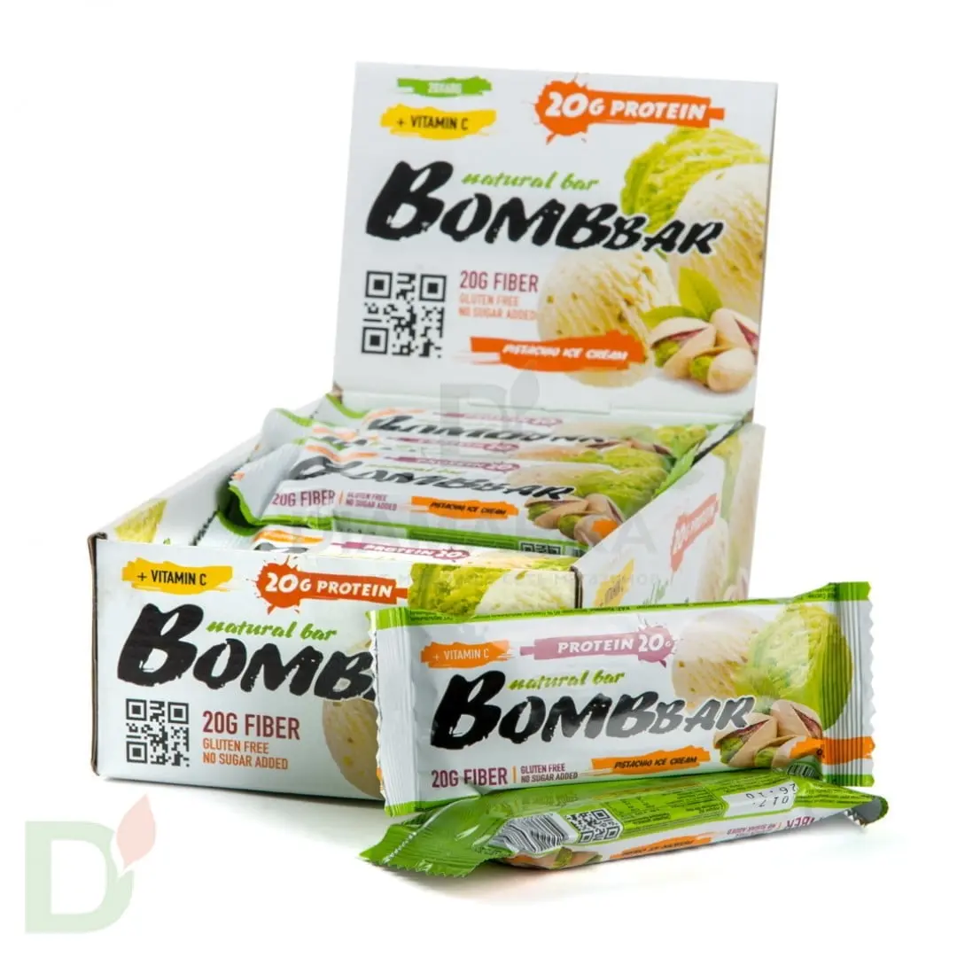 Батончик BOMBBAR Фисташковый пломбир (3угл в 60г) в Саратове
