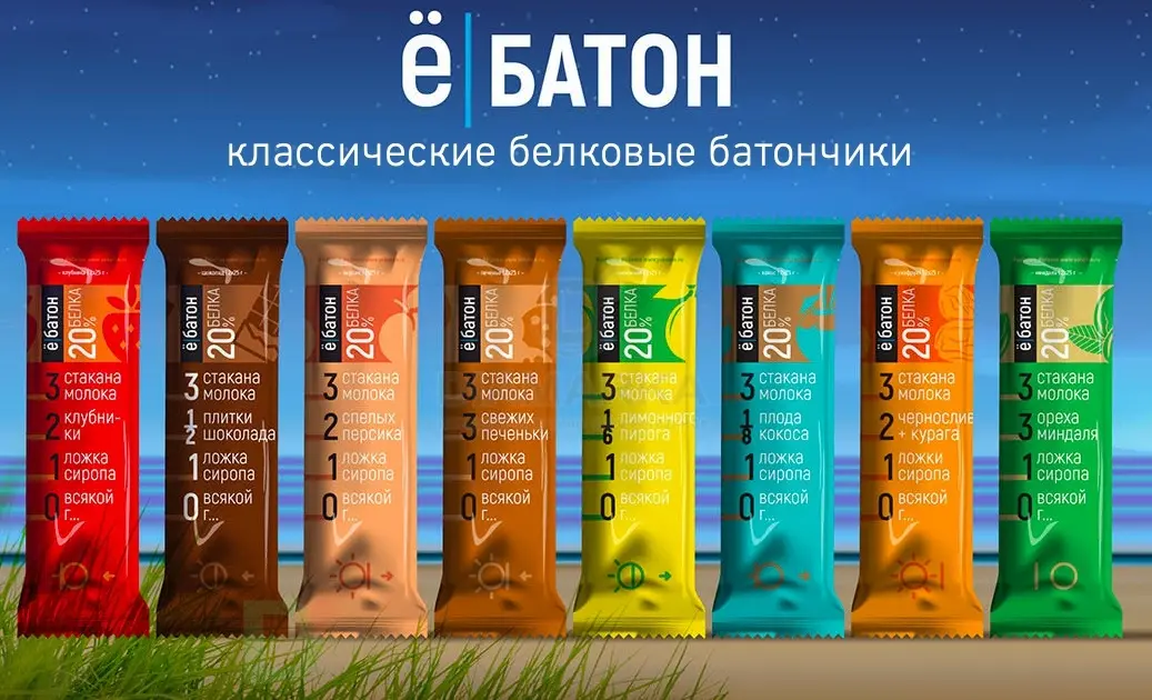 Батончик протеиновый Ё/батон Кокос в шоколадной глазури 50гр в Саратове