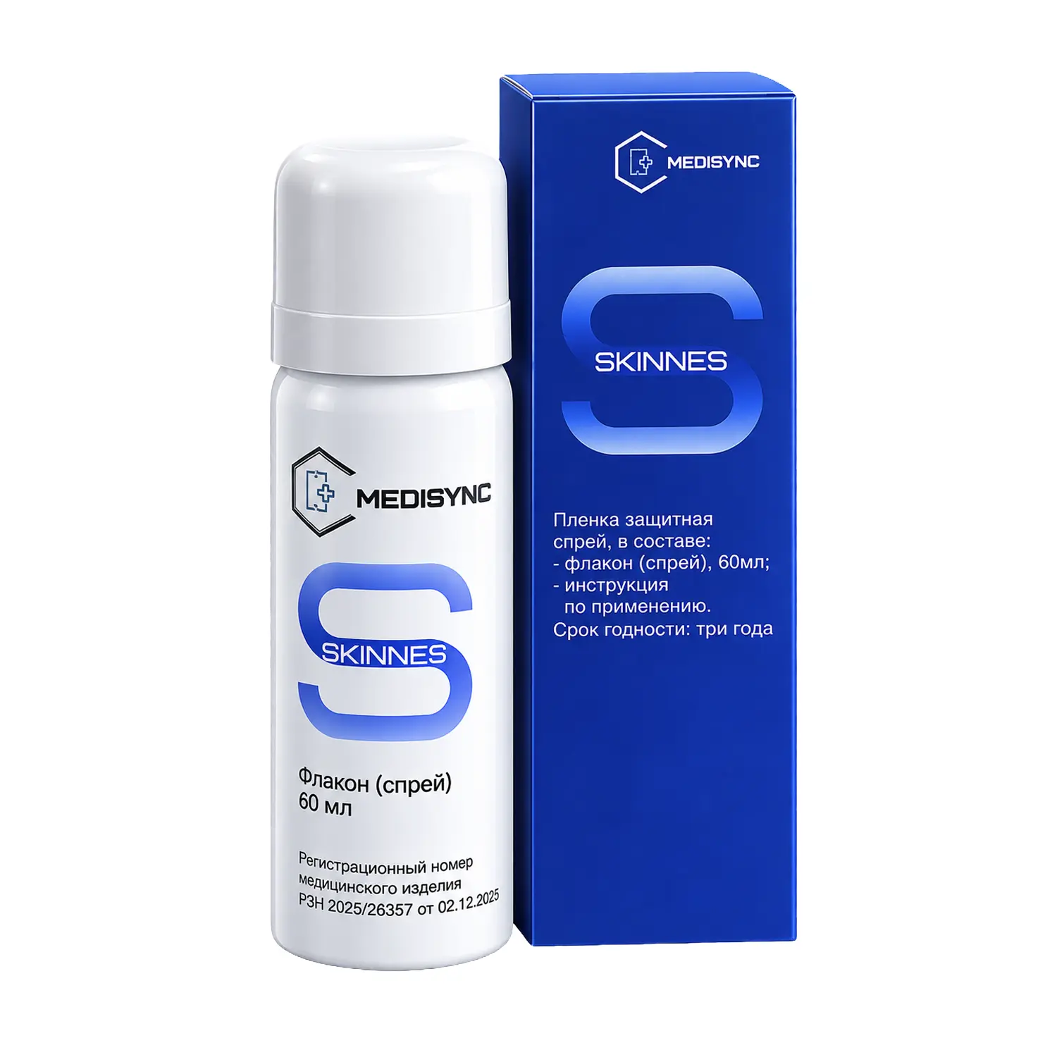 Спрей Skinnes/Скиннес защитная пленка 60мл