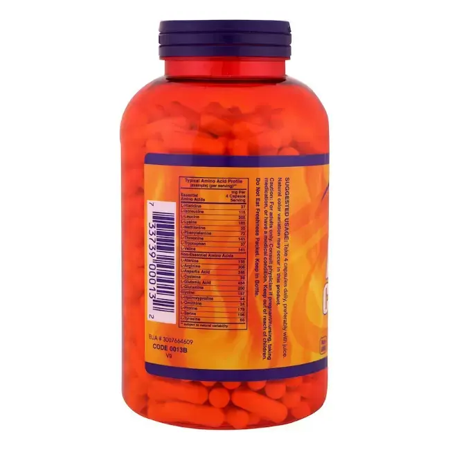 Витамины NOW Полный комплекс незаменимых аминокислот, 2,8 гр,120 шт в Саратове