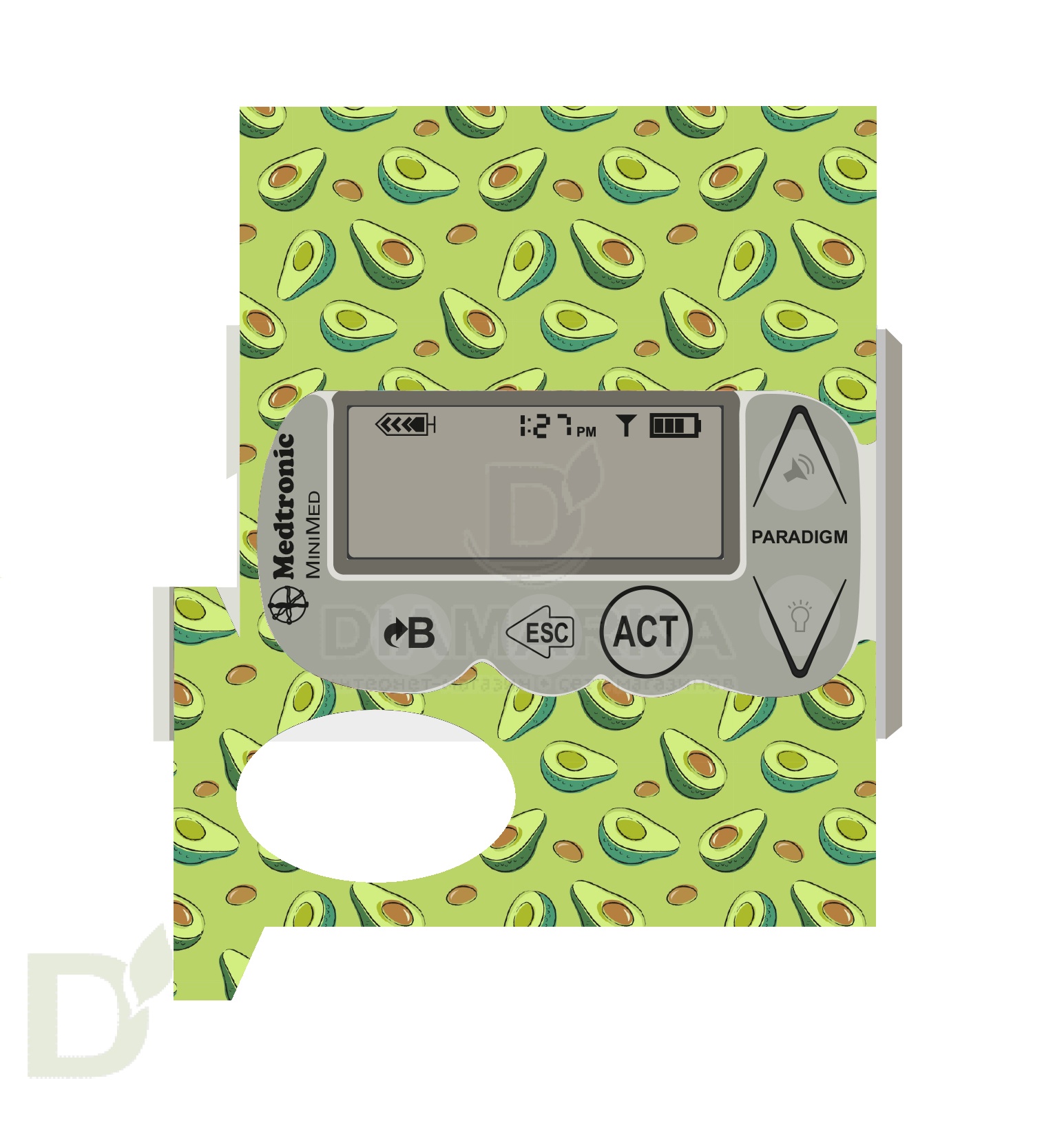 Наклейка на помпу Medtronic моделей 715, 722, 754