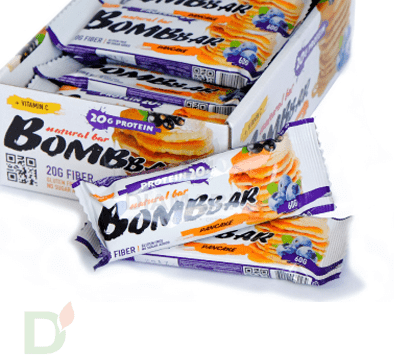 Батончик BOMBBAR Смородиново-черничный панкейк (3 угл в 60г) в Саратове