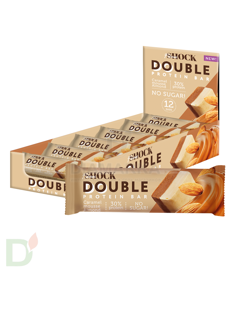 Батончик протеиновый FitnesShock Карамельный мусс с миндалем 40гр. в Саратове