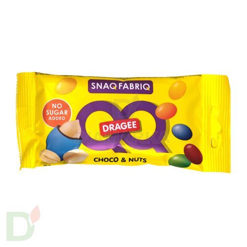 Драже Q&Q Snaq Fabriq в молочном шоколаде с арахисом, 40 г.
