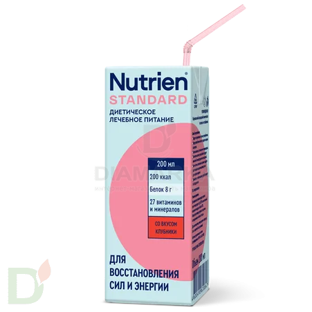 Смесь для питания Nutrien Standard, Клубника, 200 мл