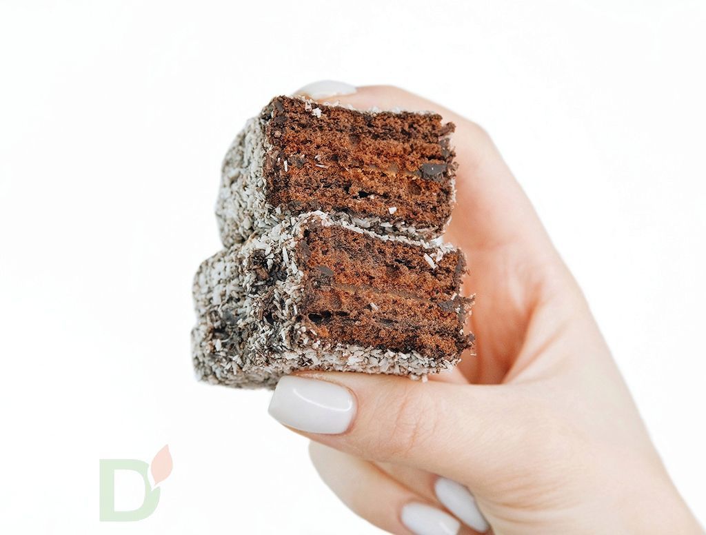 Пирожное ProteinRex протеиновое без сахара, Ламингтон шоколадный, 50гр.