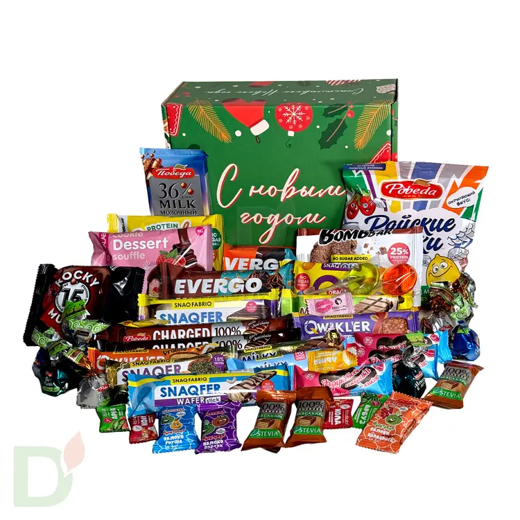 Подарок большой новогодний детский без сахара Новогоднее Чудо, 1560 гр