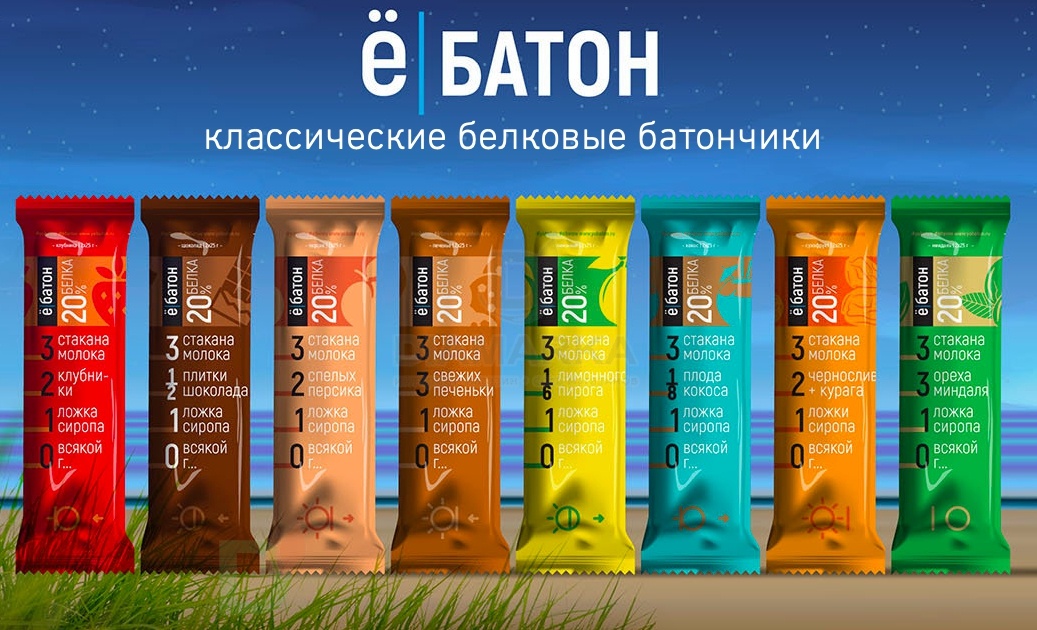Батончик протеиновый Ё/батон Кокос в шоколадной глазури 50гр в Саратове