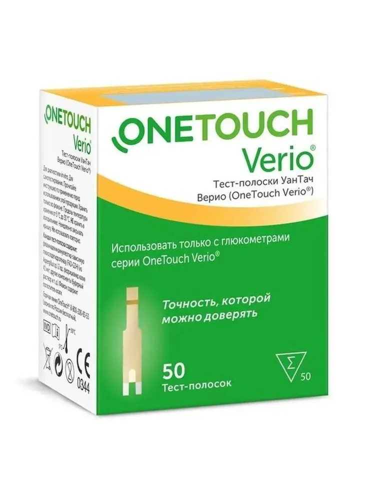 Тест-полоски OneTouch Verio IQ (ВанТач Верио АйКью) № 50