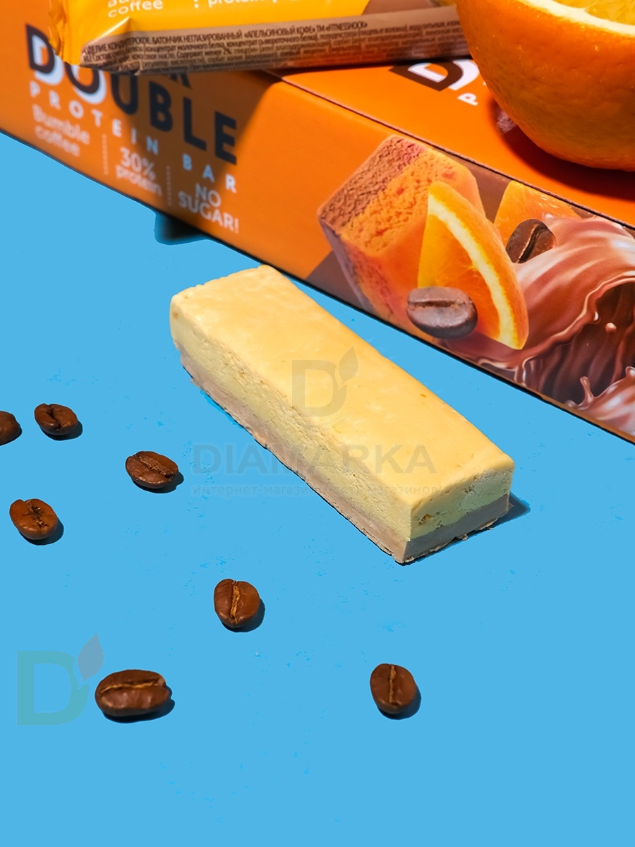 Батончик протеиновый FitnesShock Апельсиновый кофе 40гр. в Саратове