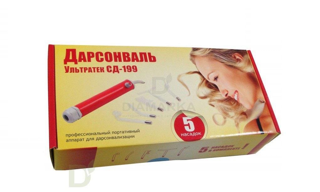 Дарсонваль Ультратек СД-199 (5 насадок)