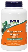 Витамины NOW Магния малат для нормализации энергообмена в организме, 1000 мг, 180 шт