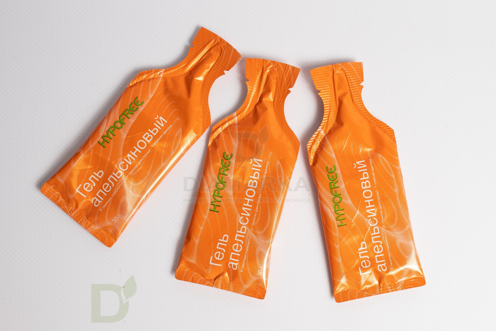 Гель HYPOFREE 1ХЕ Апельсин, мягкая упаковка, 10 саше по 30мл в Саратове