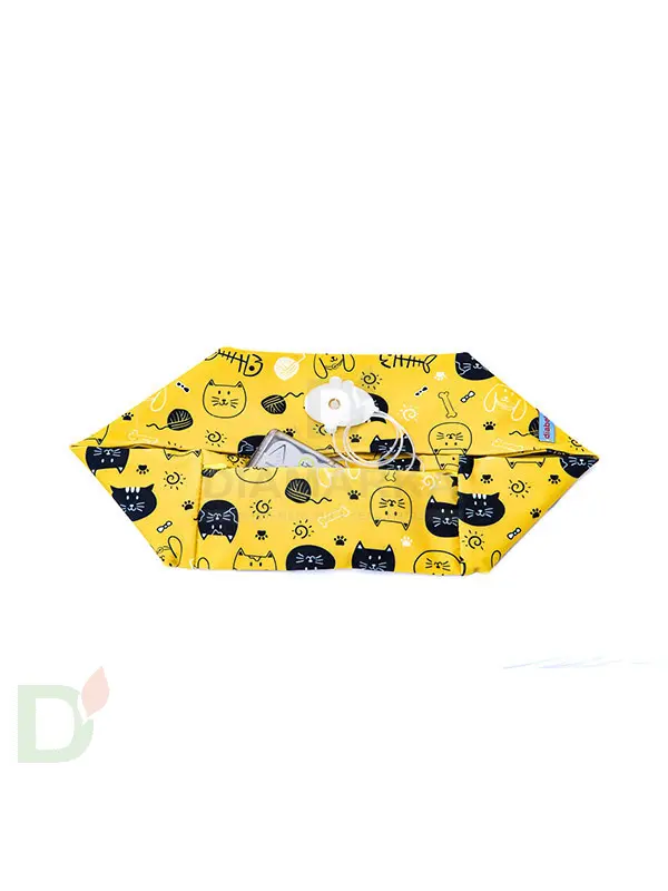 Пояс INSULA KIDS с ЗАМОЧКОМ для ношения помпы на талии Чёрный кот