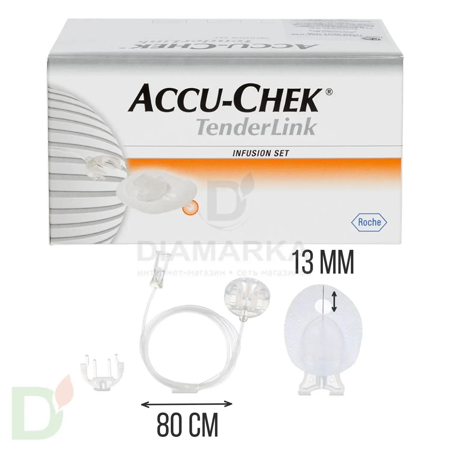 Акку-Чек ТендерЛинк 13/80, инфузионный набор, 1 шт. в Саратове