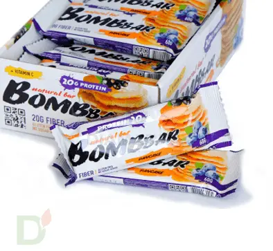 Батончик BOMBBAR Смородиново-черничный панкейк (3 угл в 60г) в Саратове