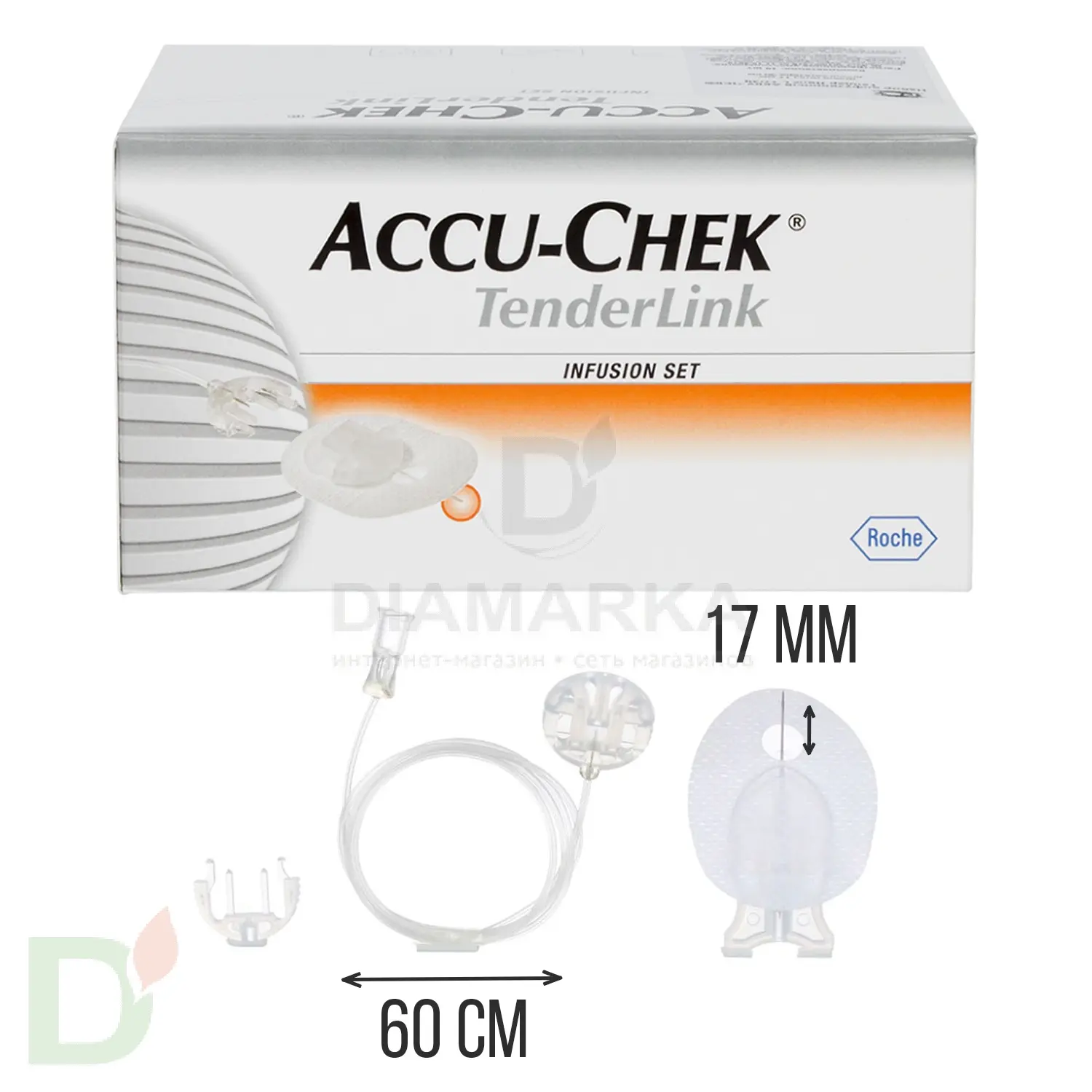 Акку-Чек ТендерЛинк 17/60, инфузионный набор, 1 шт. в Саратове
