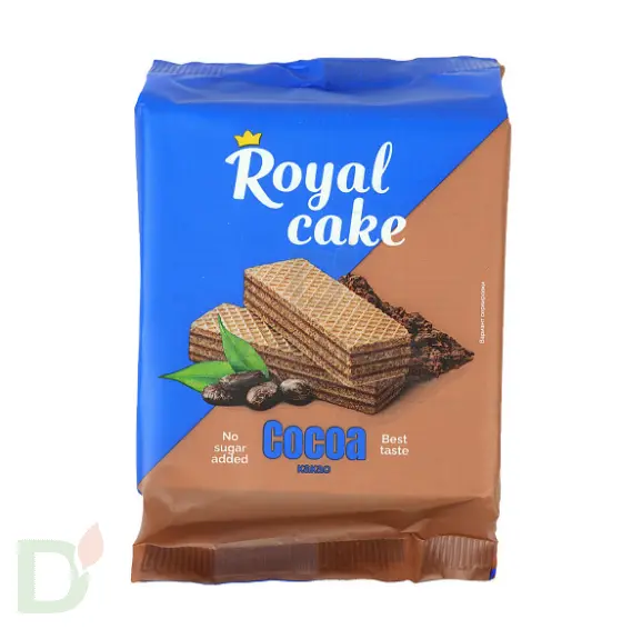 Вафли Royal cake со вкусом «КАКАО» без сахара, 120 г в Саратове