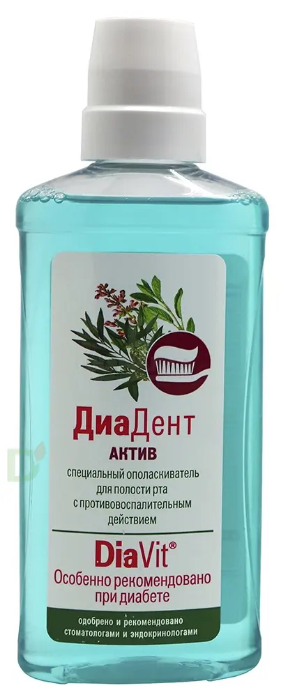 Ополаскиватель для полости рта "ДИАДЕНТ Актив", 275 мл.