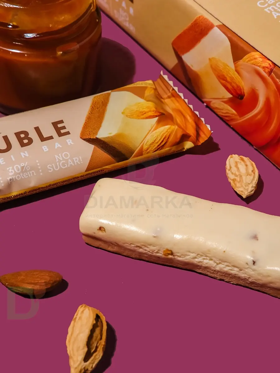 Батончик протеиновый FitnesShock Карамельный мусс с миндалем 40гр. в Саратове