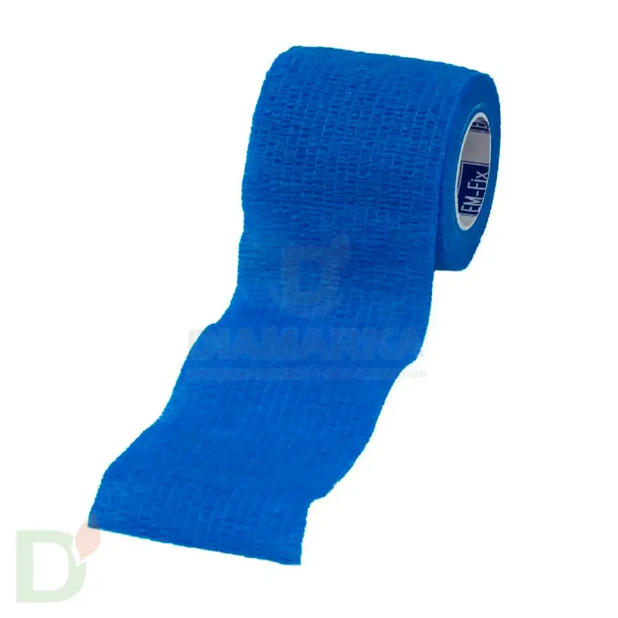 Бинт эластичный когезивный EM-fix krep Синий, 5 см х 4,5 м в Саратове