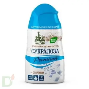 Подсластитель Сукралоза Premium с инулином жидкий, 80гр