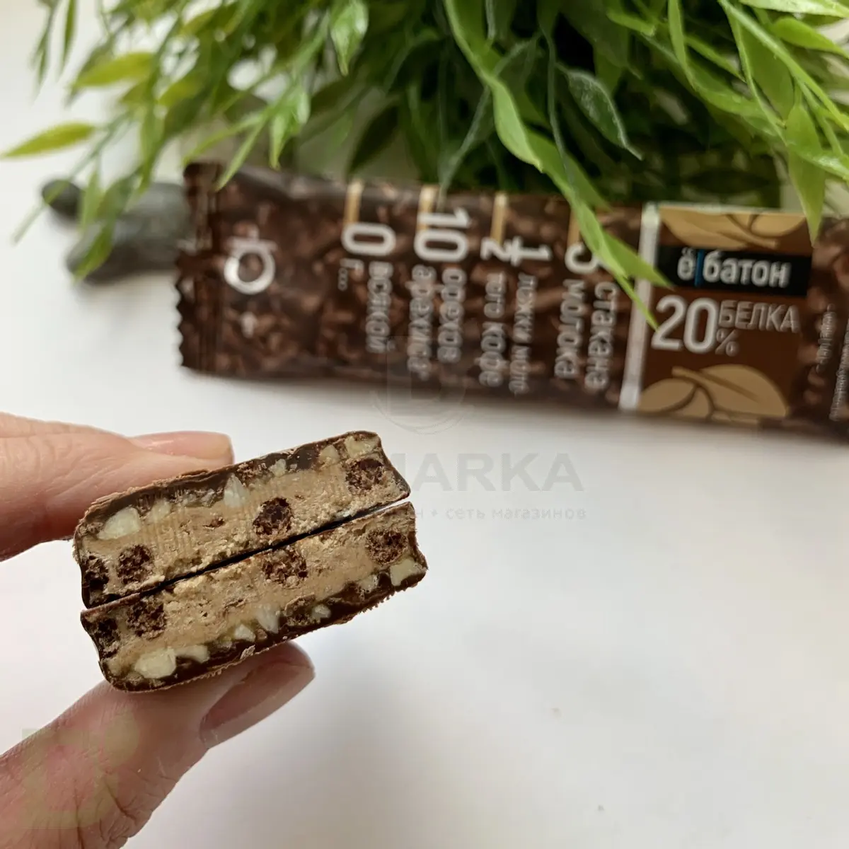 Батончик протеиновый Ё/батон "Арахис-Кофе" в шоколадной глазури 40гр в Саратове