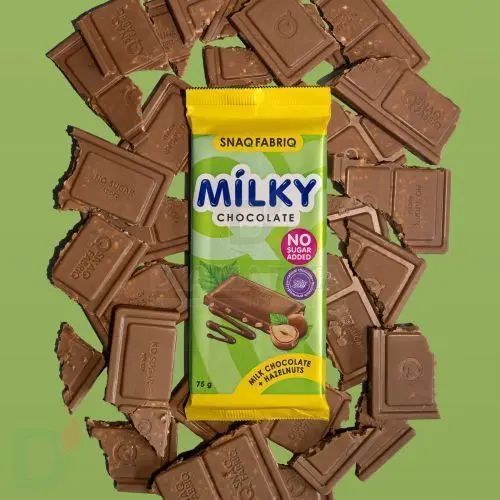 Шоколад Snaq Fabriq MILKY/МИЛКИ молочный с фундуком 75гр