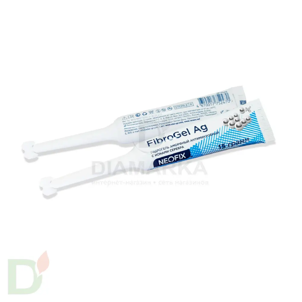 Гидрогель антимикробный NEOFIX FibroGel Fg с ионами серебра 15г в Саратове